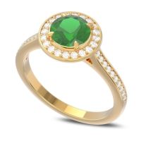 Halo Pave Vitvaksana Ring