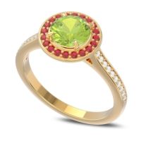 Halo Pave Vitvaksana Ring