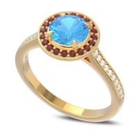 Halo Pave Vitvaksana Ring