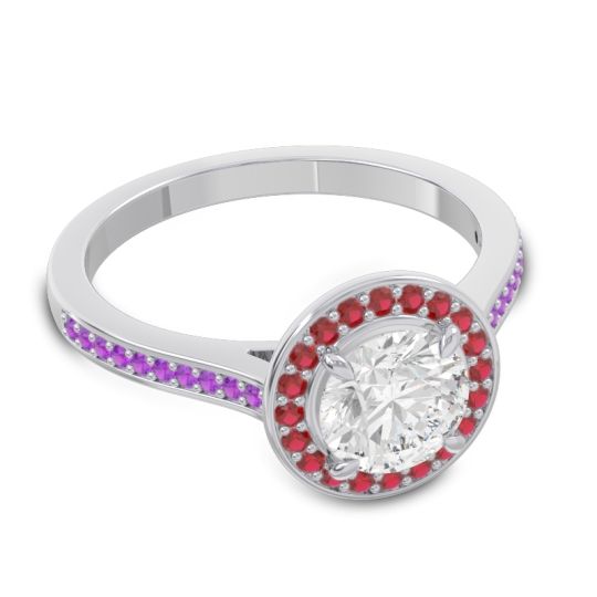 Halo Pave Vitvaksana Ring