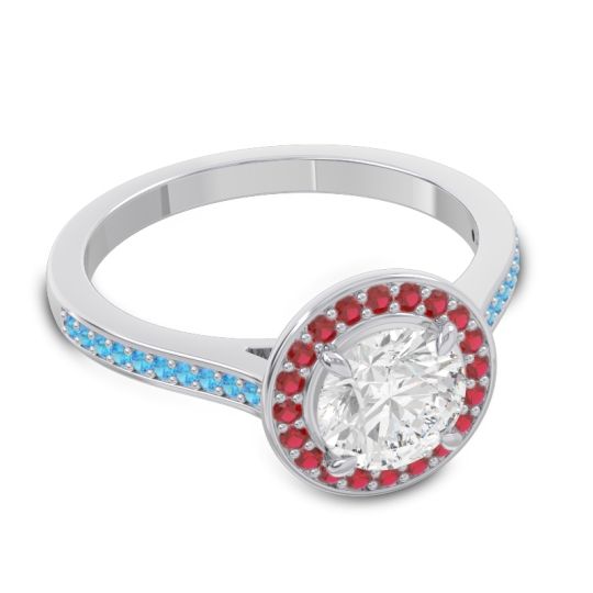 Halo Pave Vitvaksana Ring