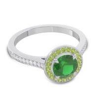 Halo Pave Vitvaksana Ring