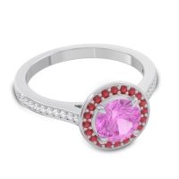 Halo Pave Vitvaksana Ring