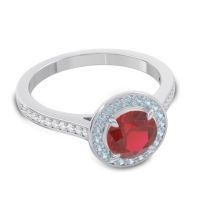 Halo Pave Vitvaksana Ring