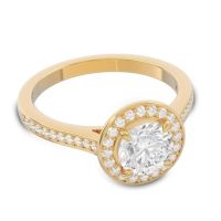 Halo Pave Vitvaksana Ring