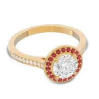 Halo Pave Vitvaksana Ring