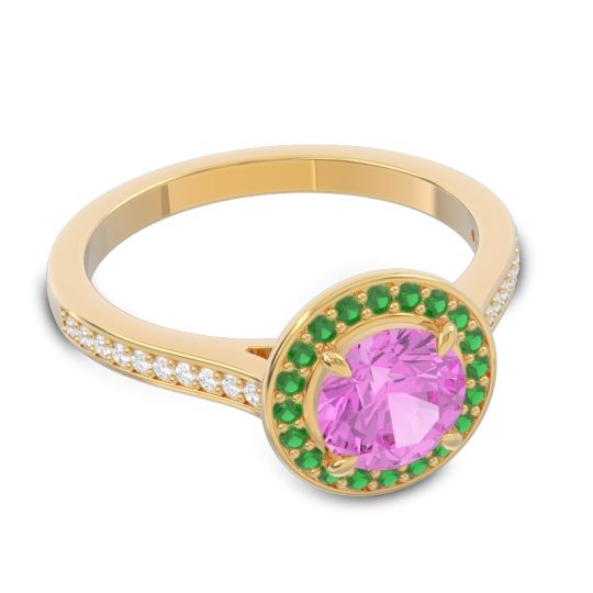 Halo Pave Vitvaksana Ring