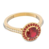 Halo Pave Vitvaksana Ring