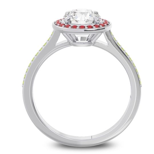 Halo Pave Vitvaksana Ring
