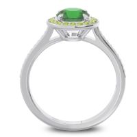 Halo Pave Vitvaksana Ring