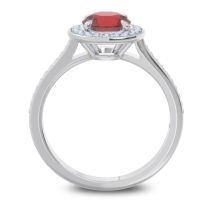 Halo Pave Vitvaksana Ring