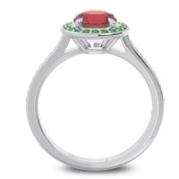 Halo Pave Vitvaksana Ring