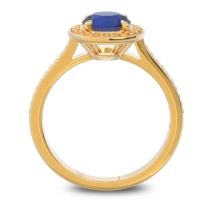 Halo Pave Vitvaksana Ring