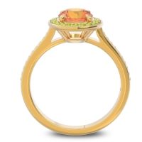 Halo Pave Vitvaksana Ring