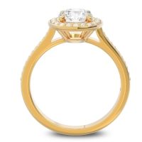 Halo Pave Vitvaksana Ring