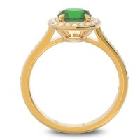 Halo Pave Vitvaksana Ring