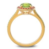 Halo Pave Vitvaksana Ring
