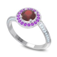 Halo Bypass Pave Azraya Ring