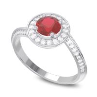 Halo Bypass Pave Azraya Ring