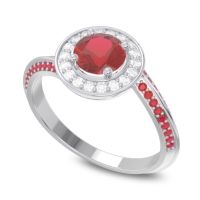 Halo Bypass Pave Azraya Ring