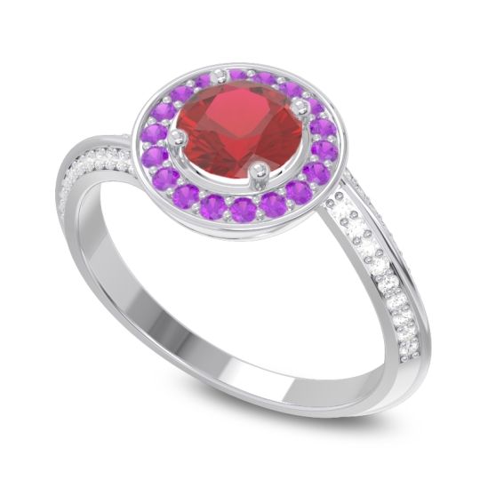 Halo Bypass Pave Azraya Ring