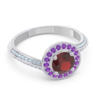 Halo Bypass Pave Azraya Ring
