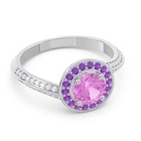 Halo Bypass Pave Azraya Ring