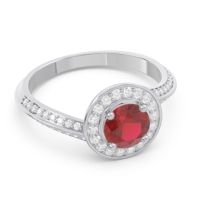 Halo Bypass Pave Azraya Ring