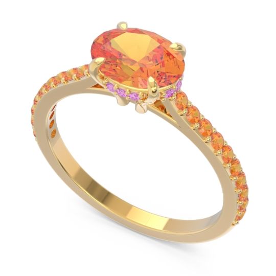 Cathedral Pave Mahavisa Ring