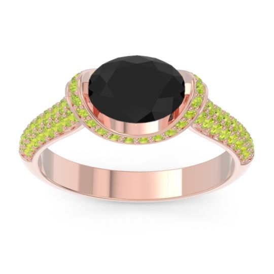 Modern Halo Oval Pave Timi Ring