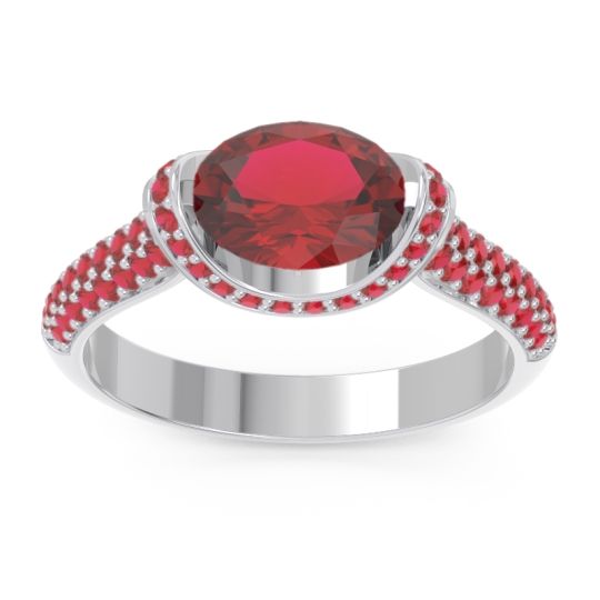 Modern Halo Oval Pave Timi Ring