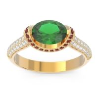 Modern Halo Oval Pave Timi Ring