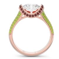 Modern Halo Oval Pave Timi Ring