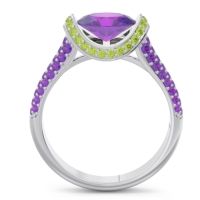 Modern Halo Oval Pave Timi Ring