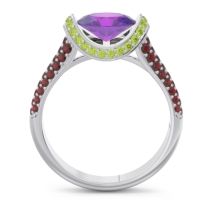 Modern Halo Oval Pave Timi Ring