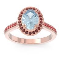 Halo Pave Oval Oni Ring