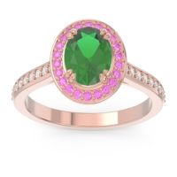 Halo Pave Oval Oni Ring