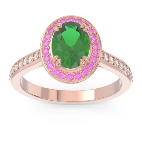 Halo Pave Oval Oni Ring