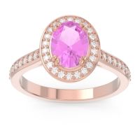 Halo Pave Oval Oni Ring
