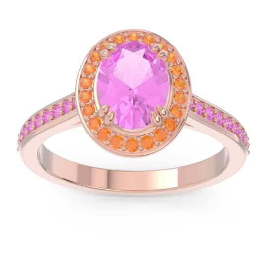 Halo Pave Oval Oni Ring