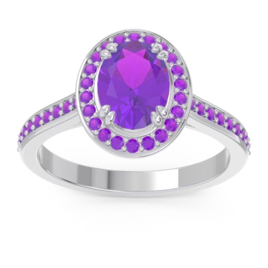 Halo Pave Oval Oni Ring