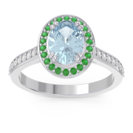 Halo Pave Oval Oni Ring