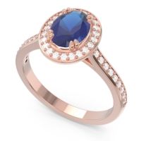 Halo Pave Oval Oni Ring
