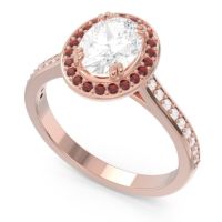 Halo Pave Oval Oni Ring
