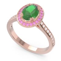 Halo Pave Oval Oni Ring