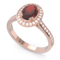 Halo Pave Oval Oni Ring