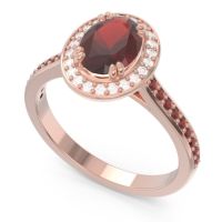 Halo Pave Oval Oni Ring