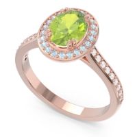 Halo Pave Oval Oni Ring