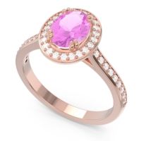 Halo Pave Oval Oni Ring