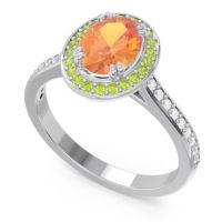 Halo Pave Oval Oni Ring